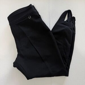 Vintage Schoeller Skifans Stretch Women 16 Swiss Ski Pants Black Wool Stirrup